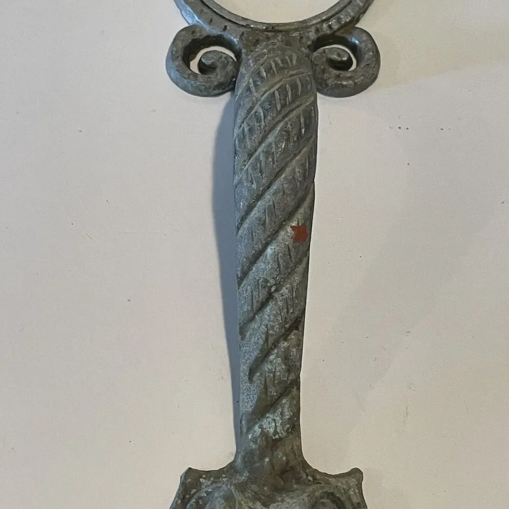 Vintage Aluminum Ornate‎ Door Handles Art Deco Mid-Century 12